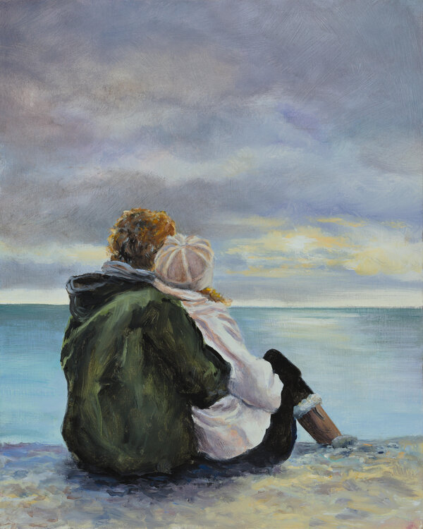  Couple's Blissful Escape， A Love Story That Will Melt Your Heart - Customized handmade oil paintings