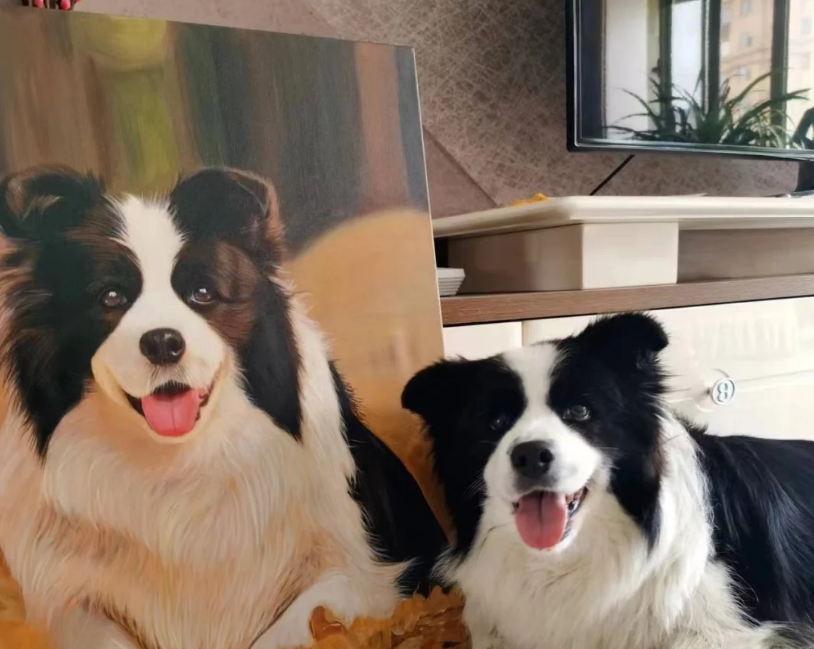  Transform Your Furry Friend into a Timeless Masterpiece, The Ultimate Pet Portrait Experience!  - photo to painting