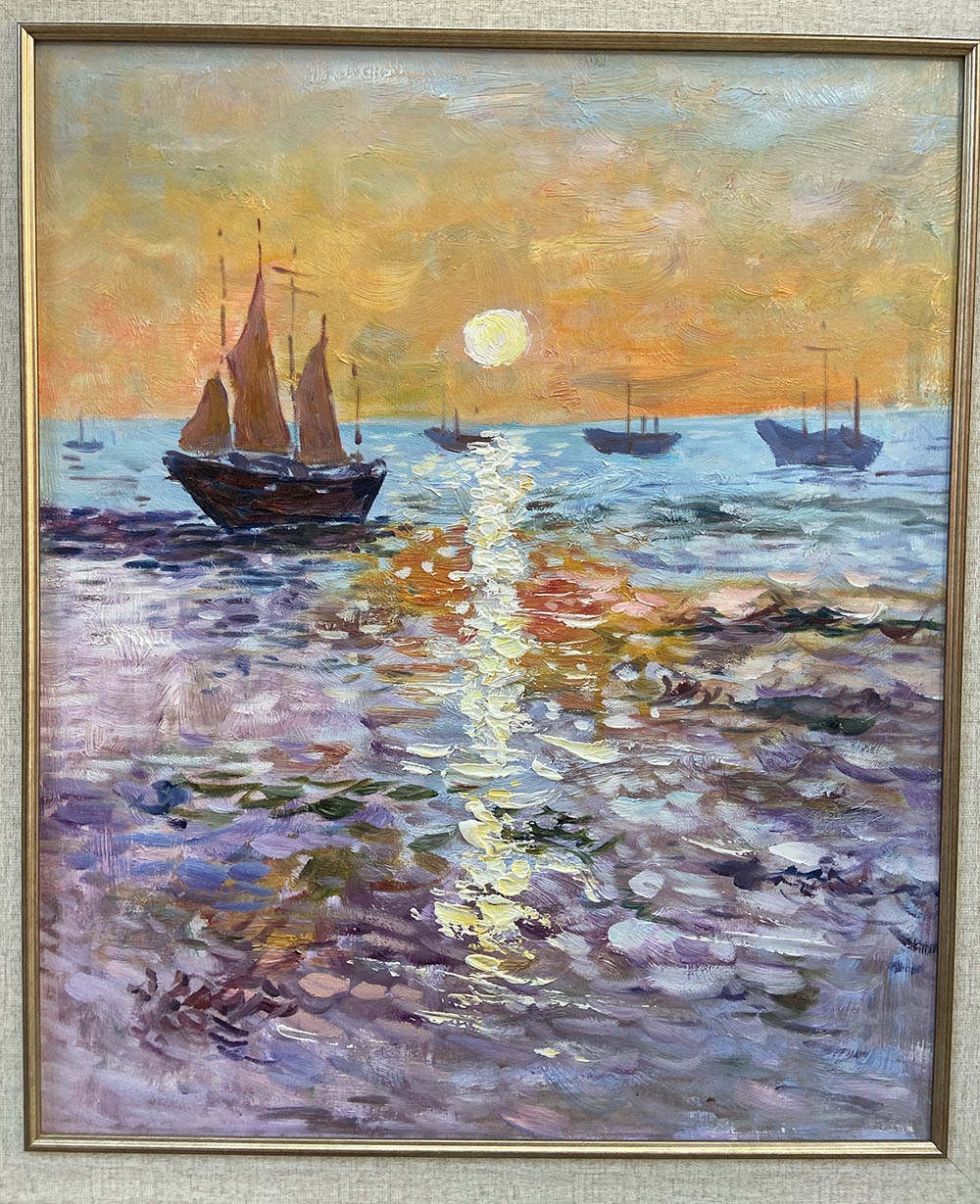 Discover the Magic of Sunset Sailboat Oil Paintings: Transform Your Space with Breathtaking Maritime Art (Limited Time Offer!)