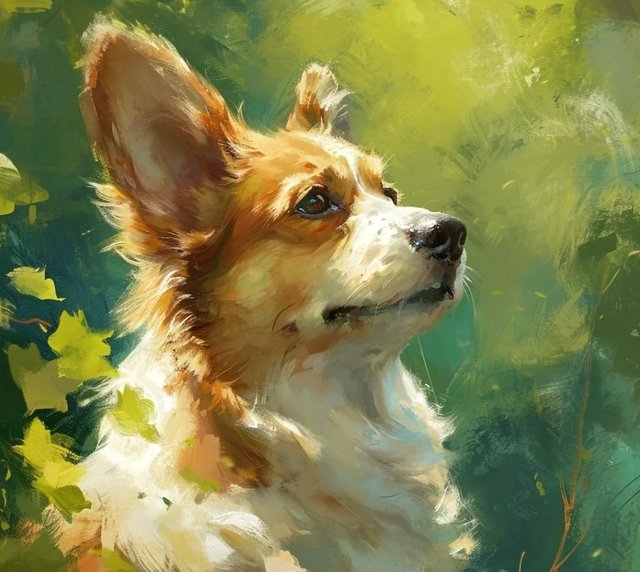  Transform Your Corgi's Cuteness into Timeless Art, Custom Oil Paintings That Will Make Your Heart Melt! - Handmade oil painting