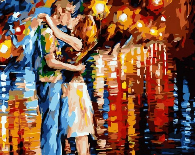  Unveiling the Hidden Romance: A Mesmerizing Street Scene That Will Make Your Heart Skip a Beat  - Customized oil painting​