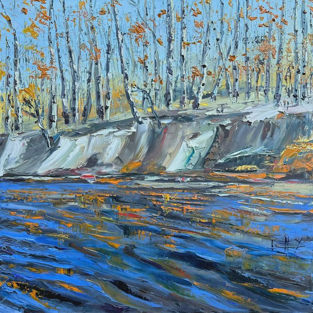 Transform Your Space with a Stunning Custom Aspen River Oil Painting - Exclusive Offer