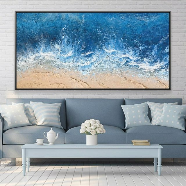 Breathtaking 'Sea Waves' Canvas Art Will Transform Your Home Into a Coastal Paradise  Limited Collection Available Now!